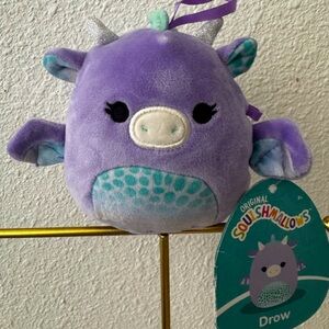 Squishmallows 5” Drow the Purple Dragon